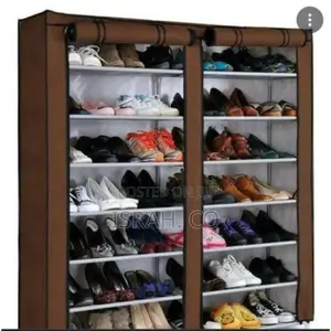 Coffee Brown Shoe Rack of 12 Layers