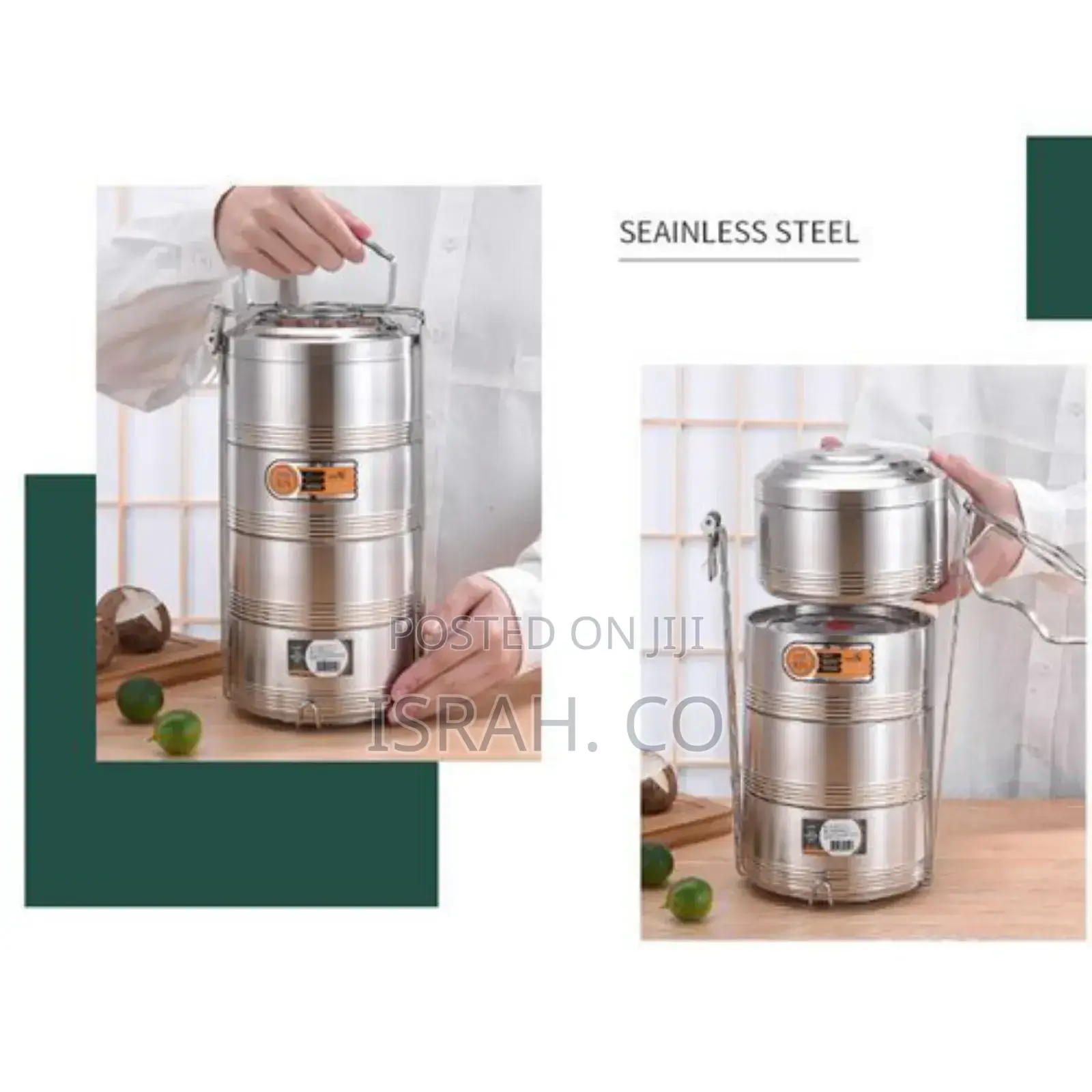 Stainlesssteel 16CM4 Layers Food Container Carrier Lunch Box