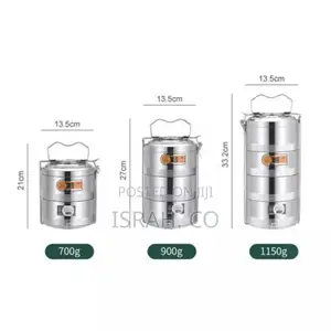 Stainlesssteel 16CM4 Layers Food Container Carrier Lunch Box
