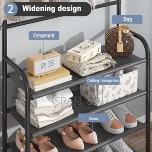 Multi-Functional Hat Coat Stand With 5 Tier Shoe Rack