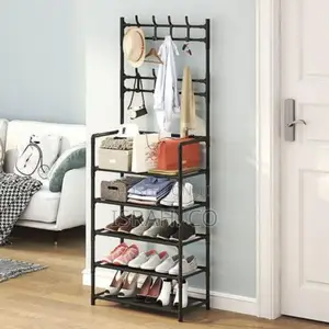 Multi-Functional Hat Coat Stand With 5 Tier Shoe Rack