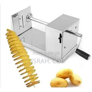 Potato Chips Slicer Spiral Twister Vegetable Cutter, Silver