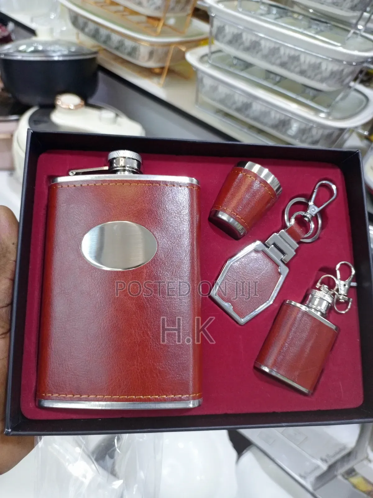 Hip Flask Gift Set.