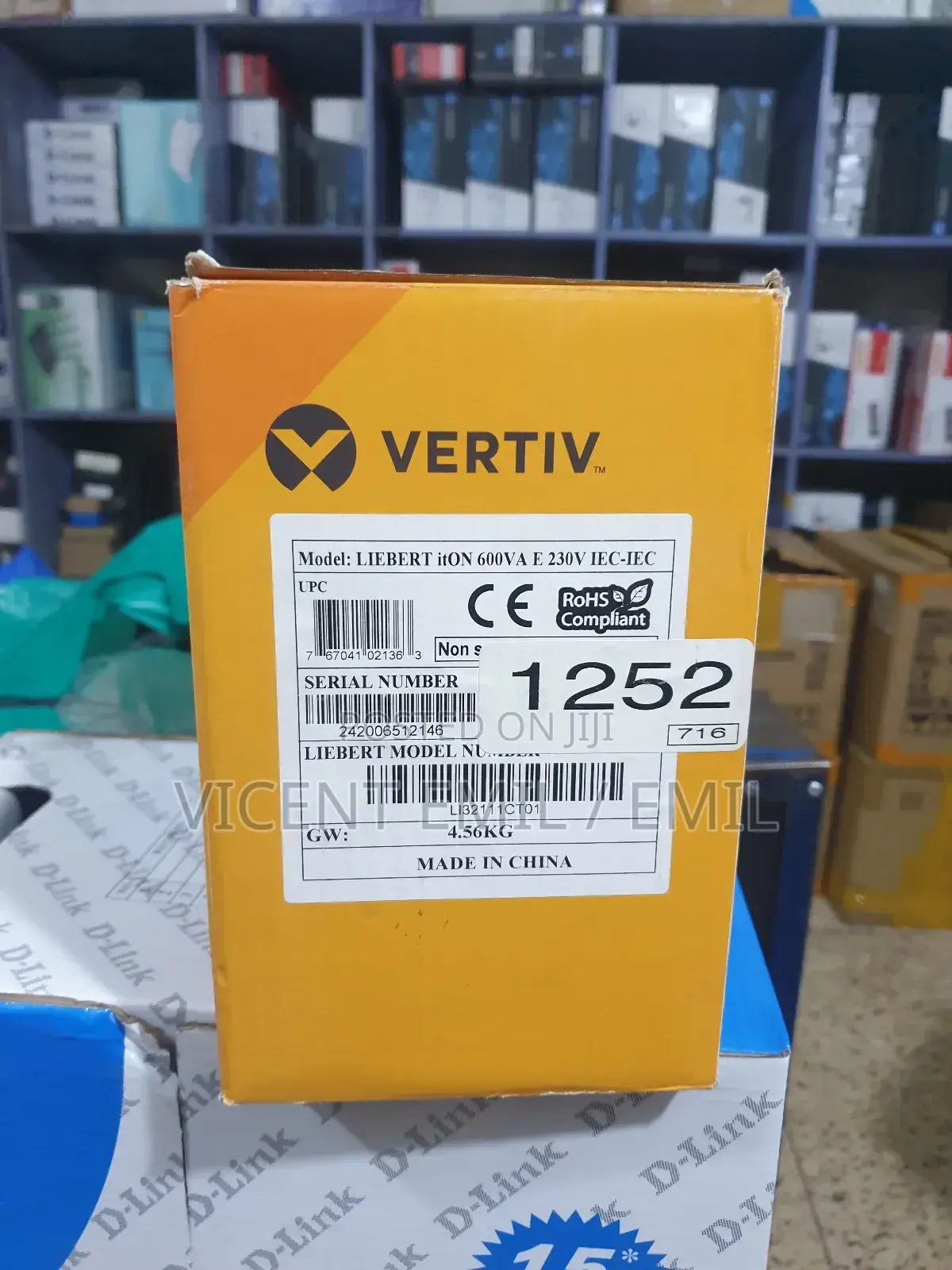 UPS Vertiv 600va 230V Uninterrupted Power Supply