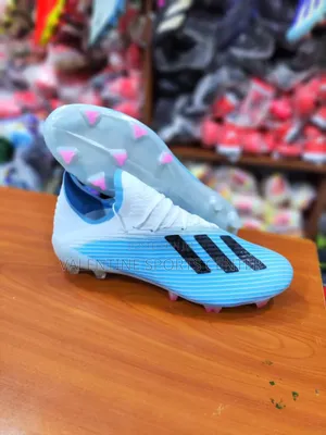 Blue Colors With White Colour Boots Adidas