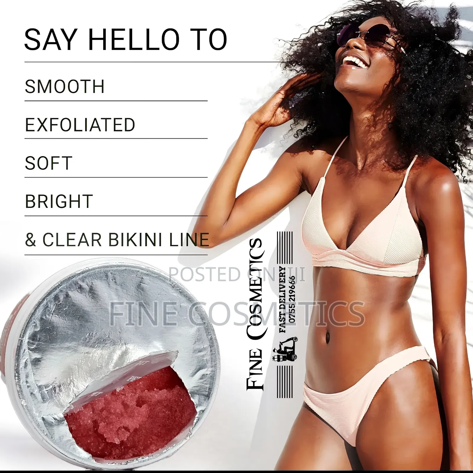 BIKINI LINE ARMPIT SCRUB, Private Part Dark Patche Whitening