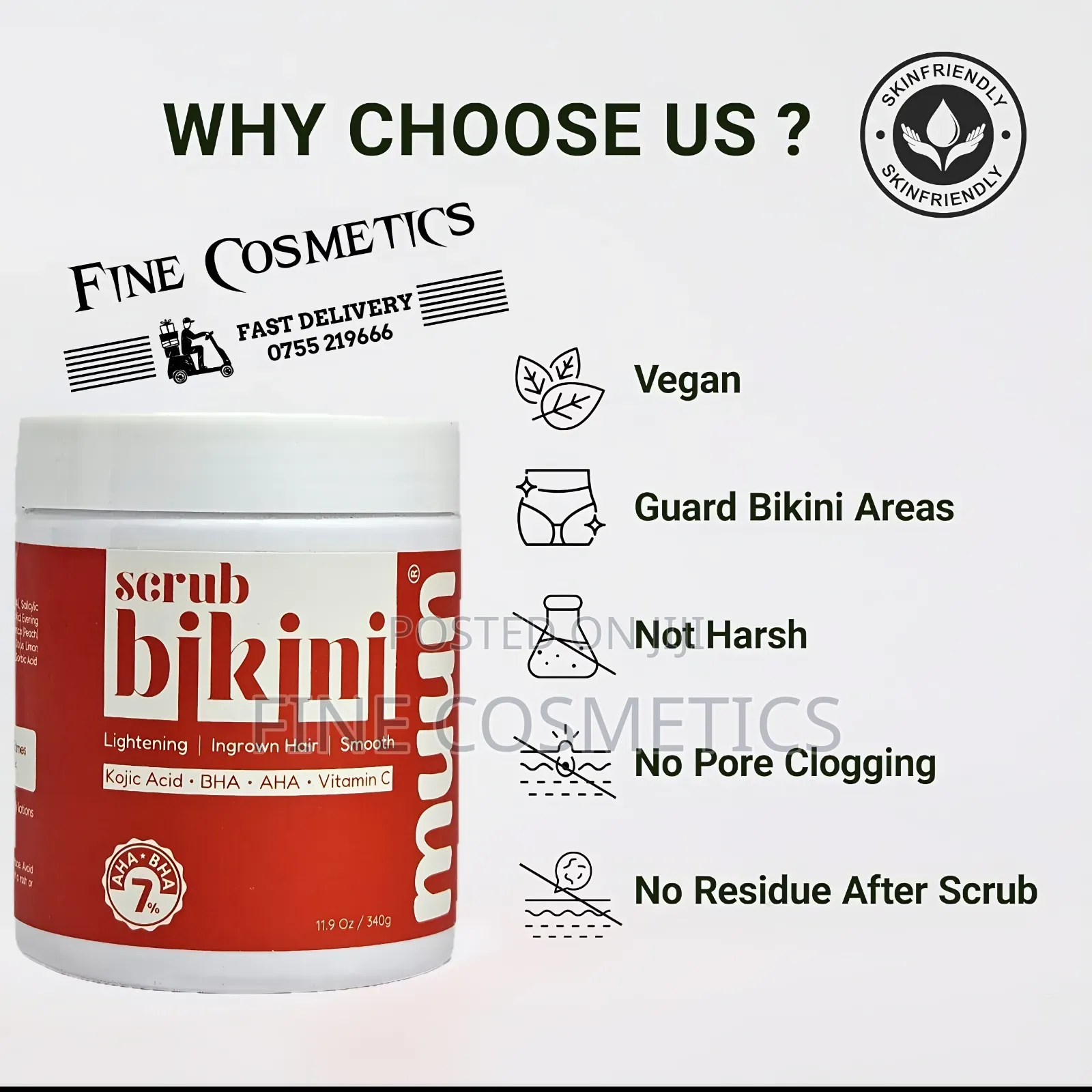 BIKINI LINE ARMPIT SCRUB, Private Part Dark Patche Whitening