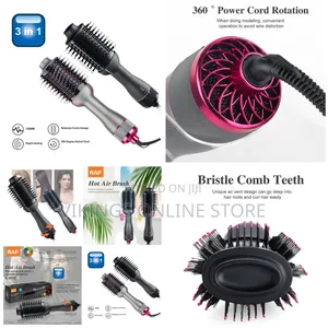 Hot Professional Ionic Hot Air Brush Blow Hair Dryer Styler