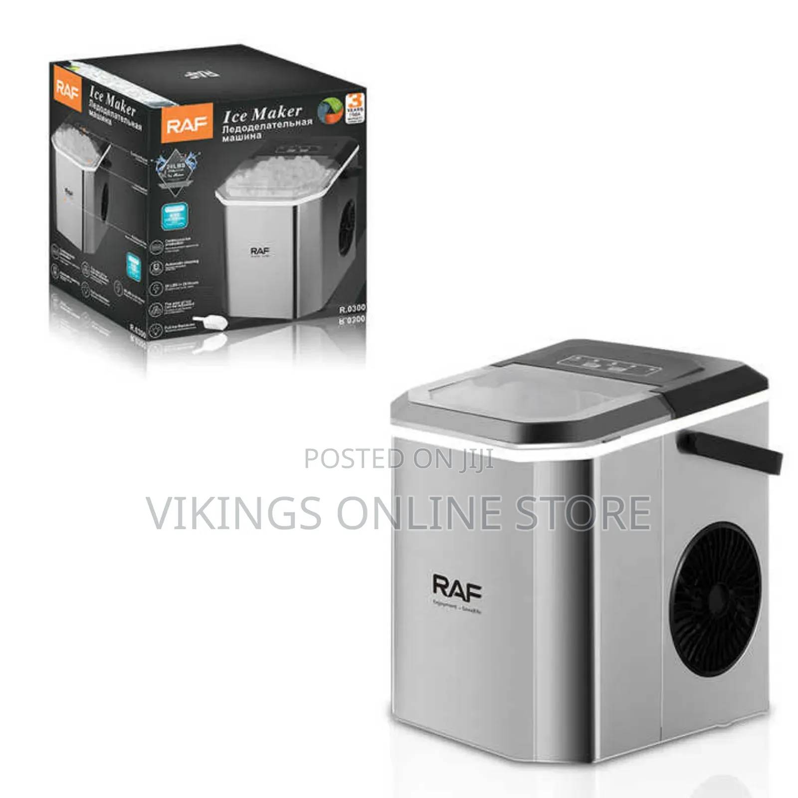 Raf Ice Maker With Handle 26lbs/24h Portable Ice Maker