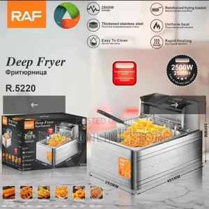 RAF Thickened Stainless Steel Big Capacity 5.5L Deep Fryer