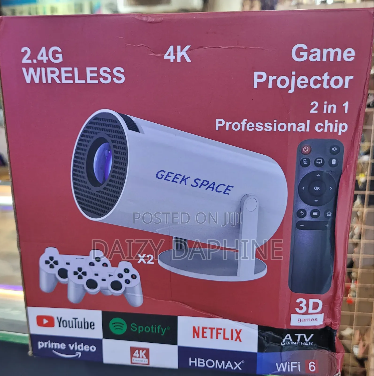 Game Projector 2.4G Wireless/ Smart Projector and Controller