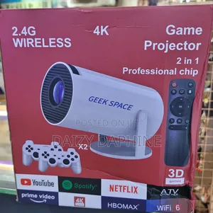 Game Projector 2.4G Wireless/ Smart Projector and Controller