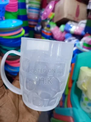 Plastic Beer Mug With a Handle- 12pcs