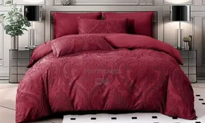 Red Tufted Duvet Cover