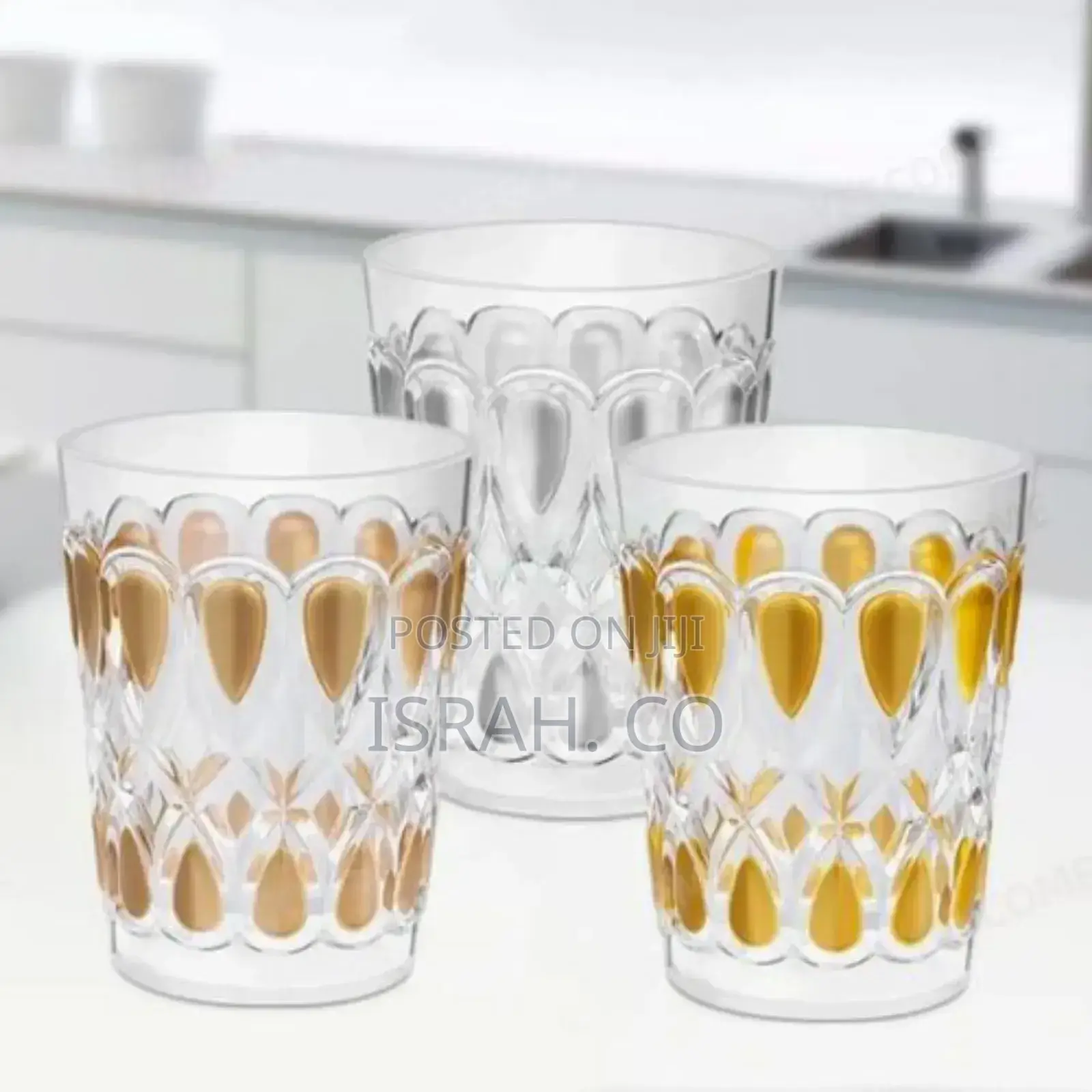 Plastic Jug With 5 Pieces Glasses Set