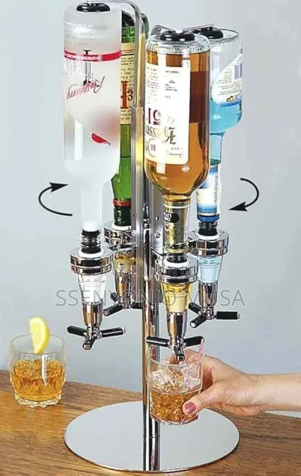 United Entertainment Bar Butler Carousel Bottle Holder