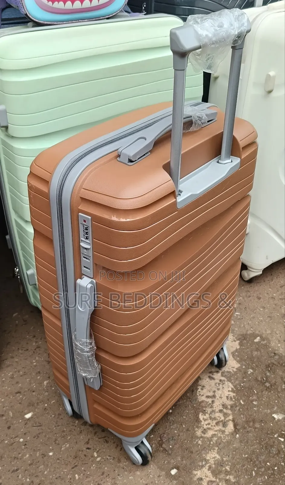 Golden Plastic Suitcase