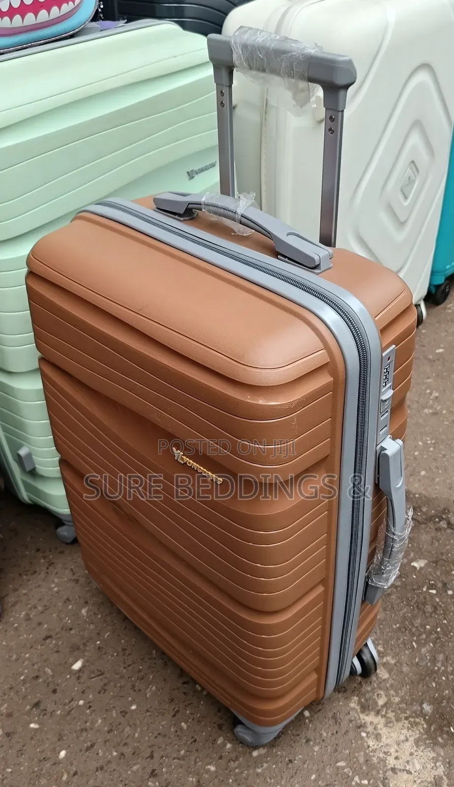 Golden Plastic Suitcase