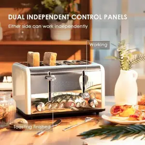 Commercial Toaster Automatic Popup 4 Slice Stainless Bread