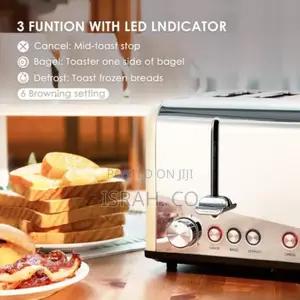Commercial Toaster Automatic Popup 4 Slice Stainless Bread