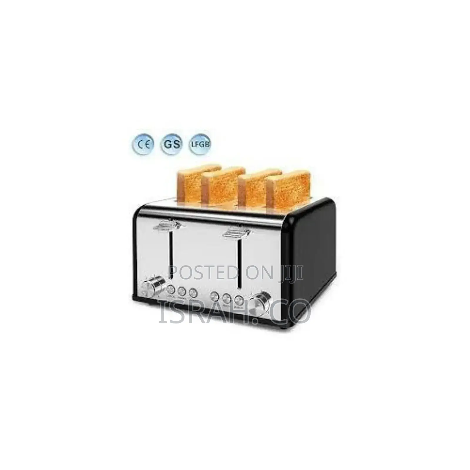 Commercial Toaster Automatic Popup 4 Slice Stainless Bread