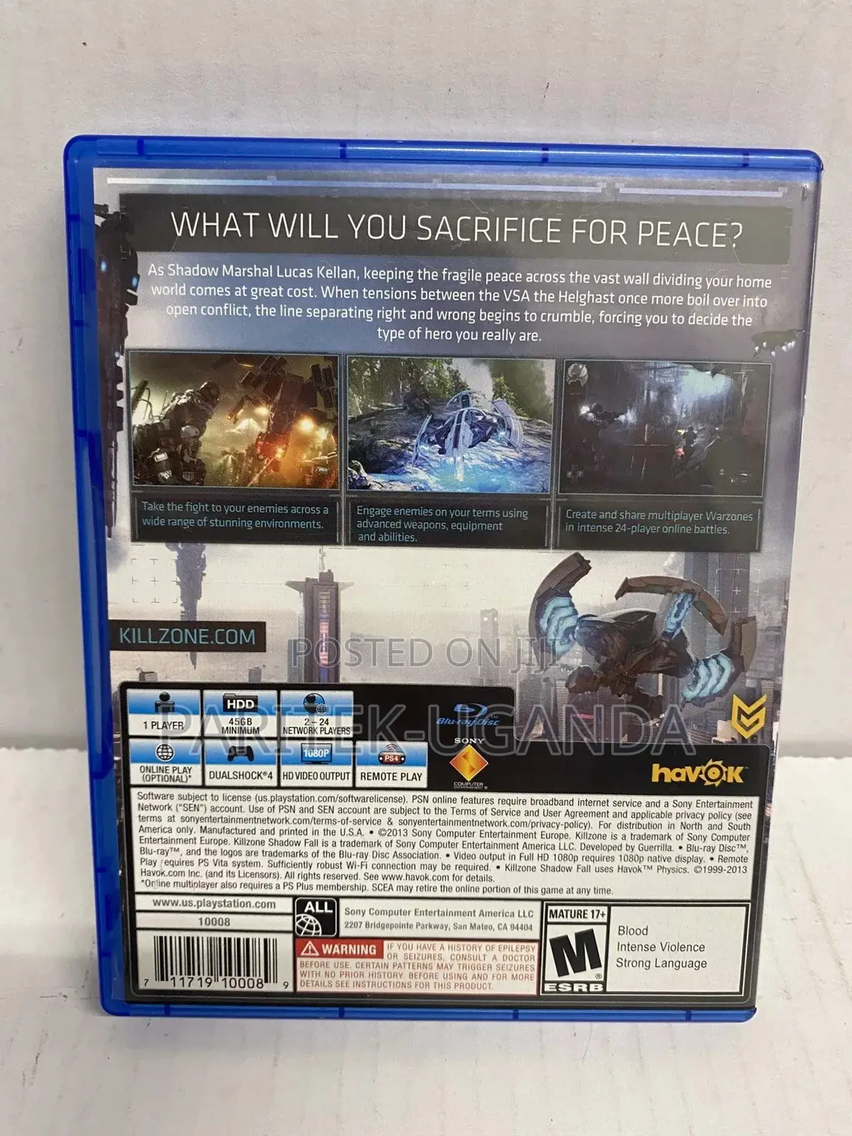 Pre Used Killzone Ps4