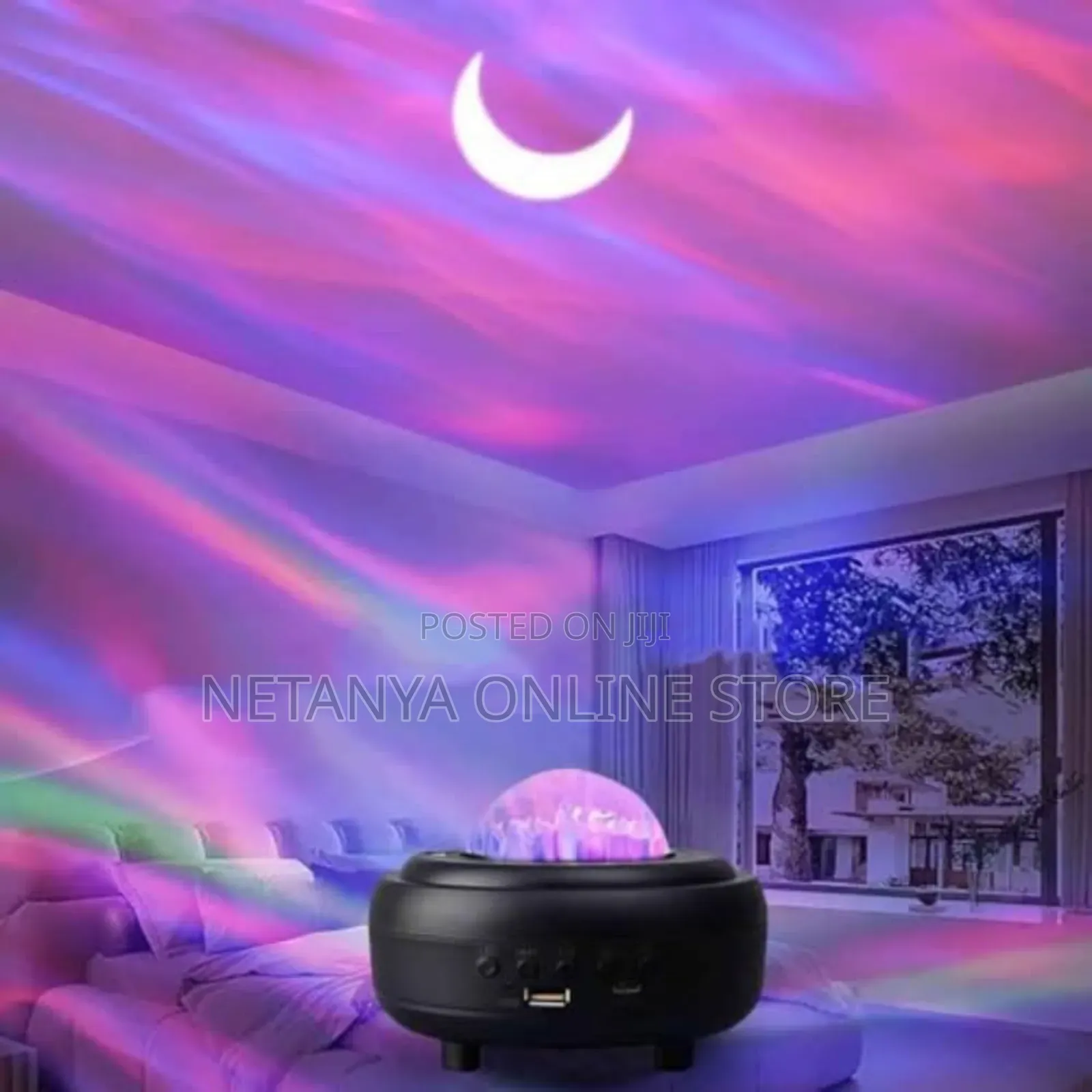 Moon Light Projector Lamp With Bluetooth Speaker
