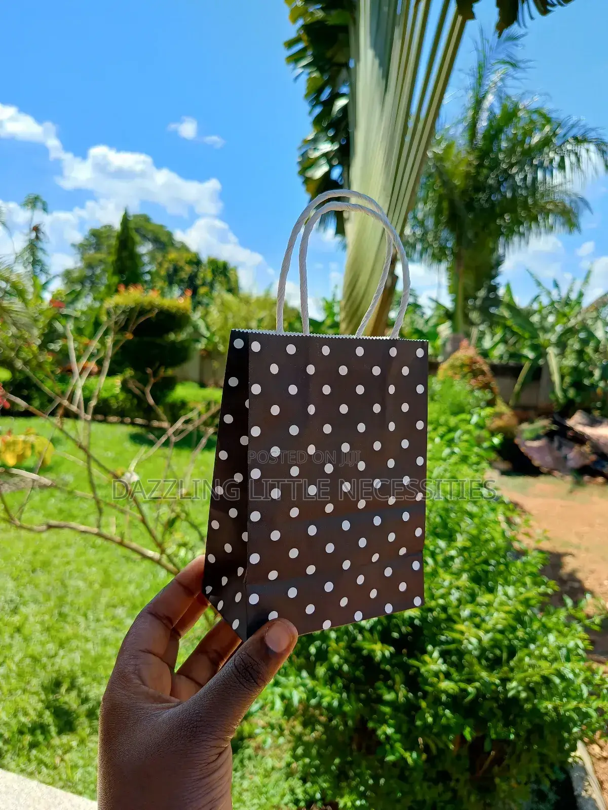 Polka Dot Gift Bag Set - (Pack of 6)
