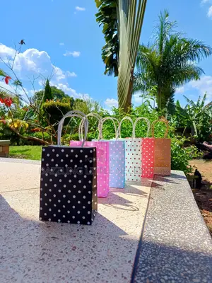 Polka Dot Gift Bag Set - (Pack of 6)