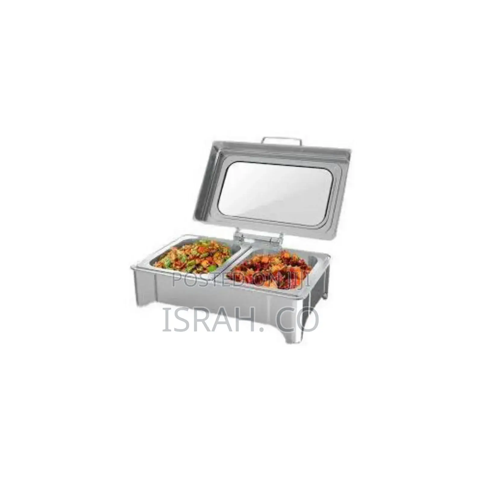9L Double Compartment Rectangular Buffet Server Warming Tray