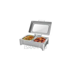9L Double Compartment Rectangular Buffet Server Warming Tray