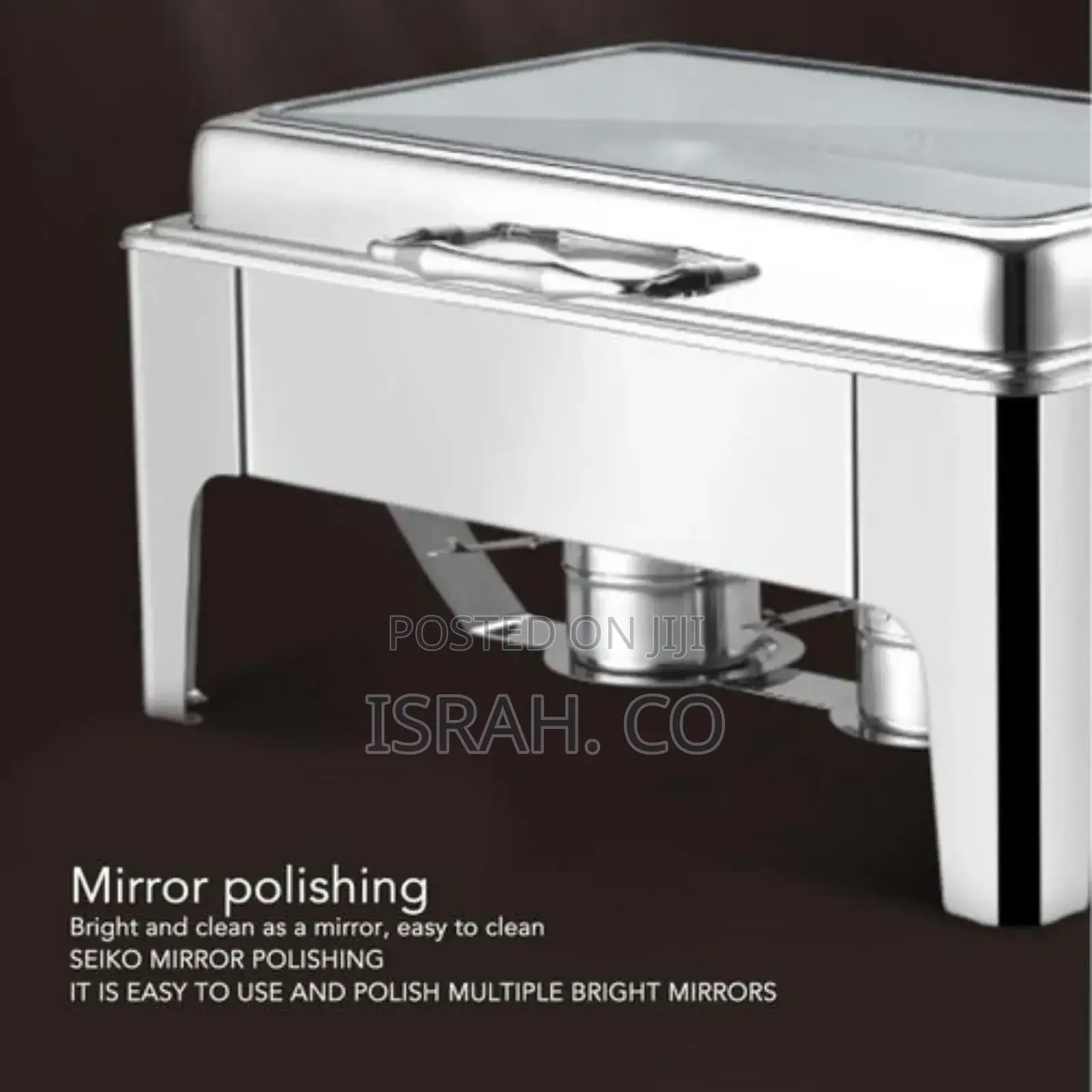 9L Double Compartment Rectangular Buffet Server Warming Tray