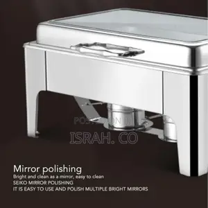 9L Double Compartment Rectangular Buffet Server Warming Tray