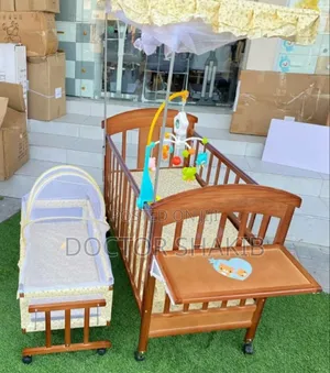 High-Quality Strong Wooden Baby Beds