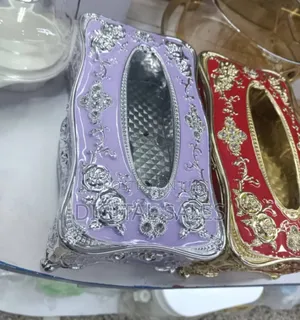 Red and Gold Car/Home Tissue Box