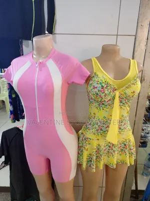 Pink Colour and Yellow Color for Ladies Swimming Custumes