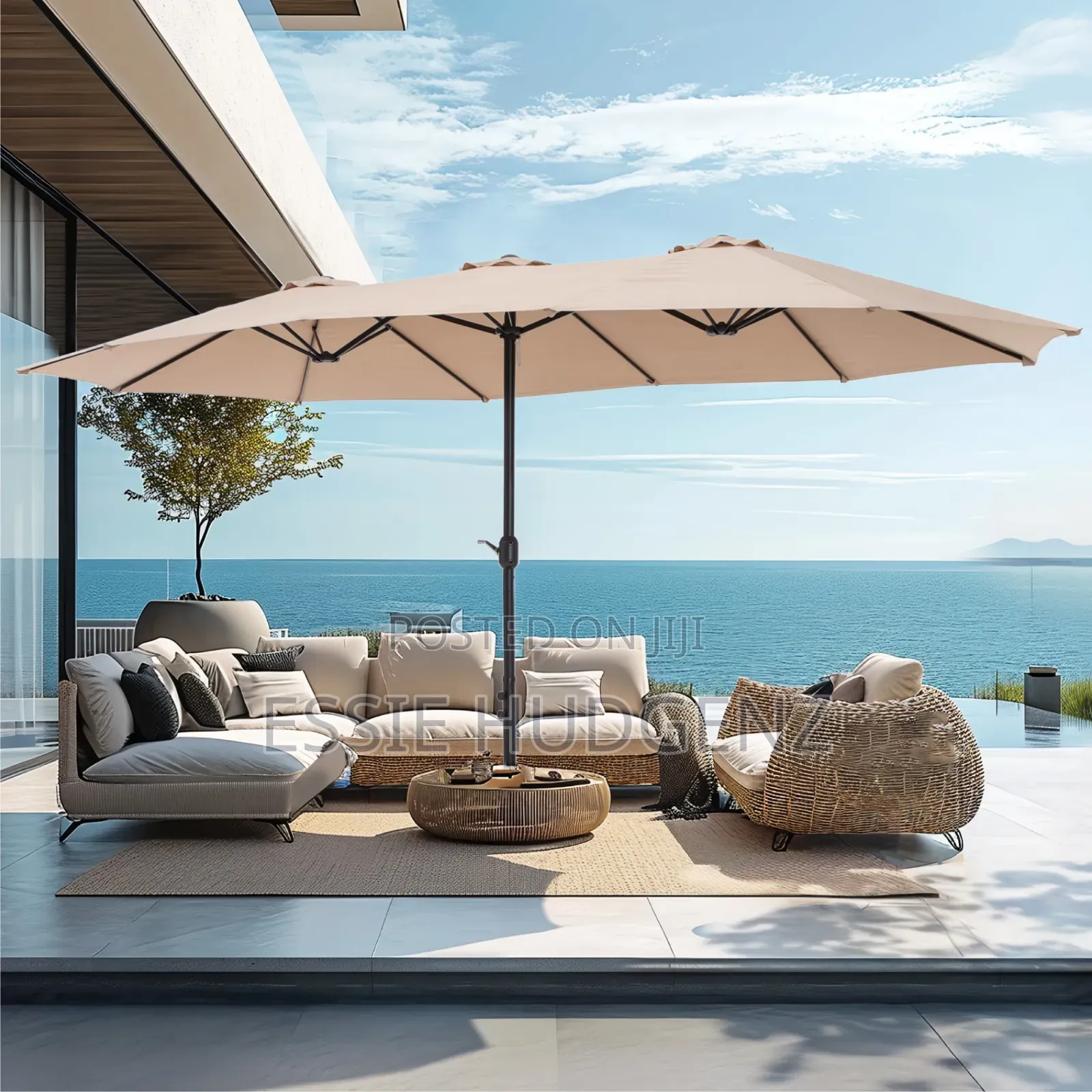 Patio Extra Large Twin Umbrella