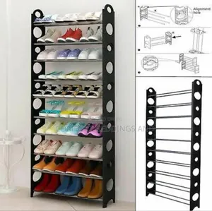Free Standing Shoe Rack Black