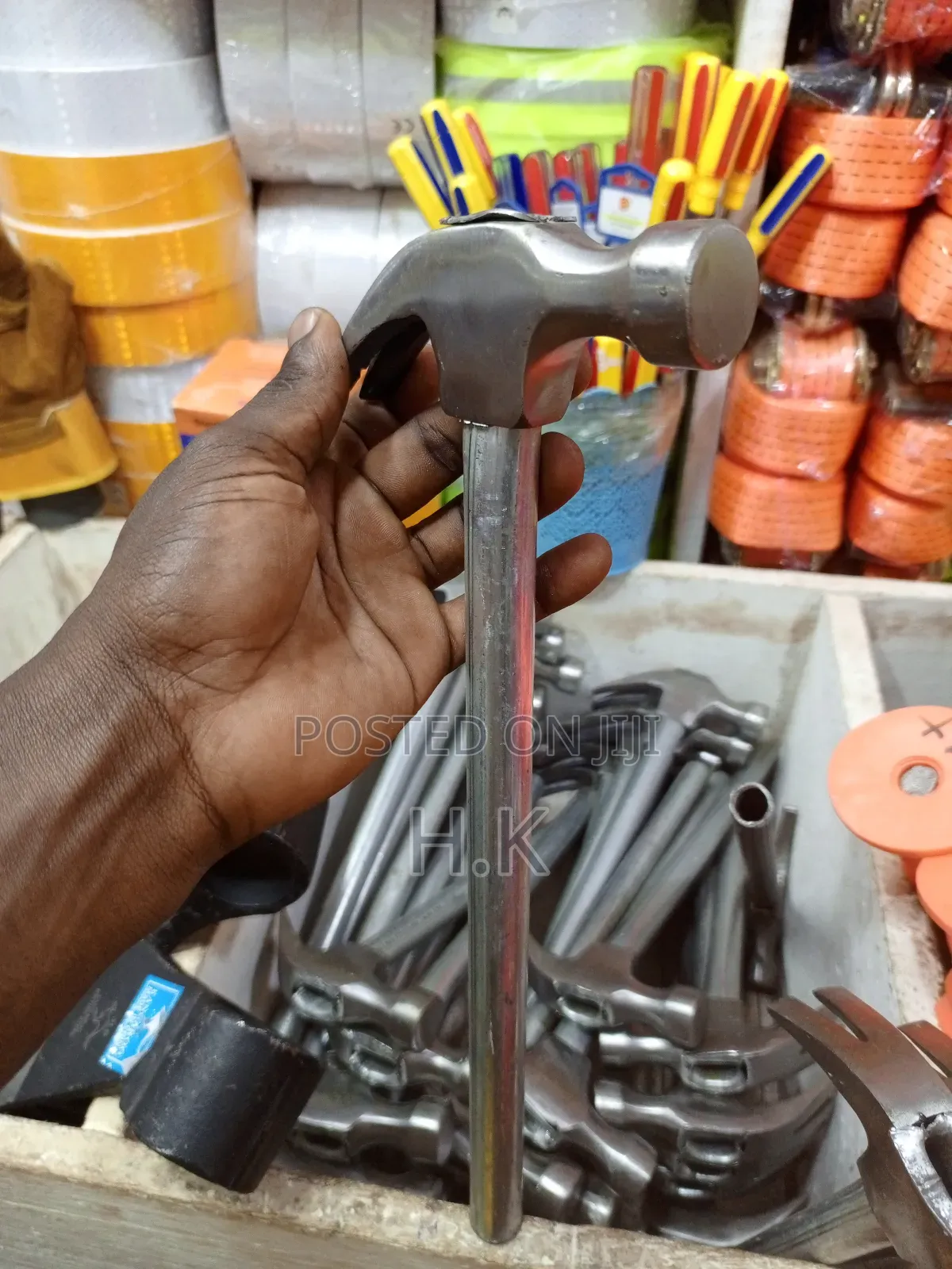 Claw Hammer With A Metal Handle