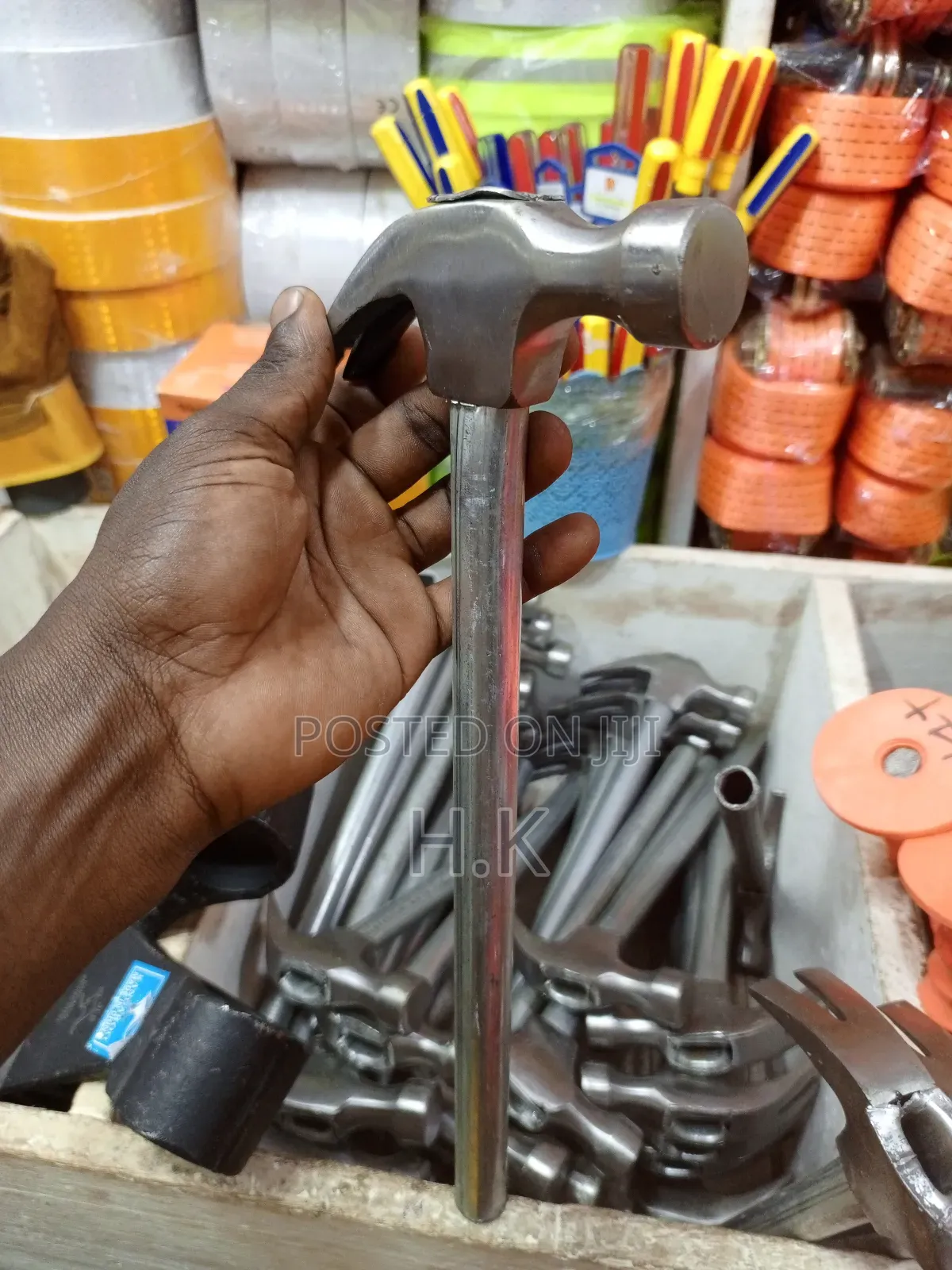 Claw Hammer With A Metal Handle