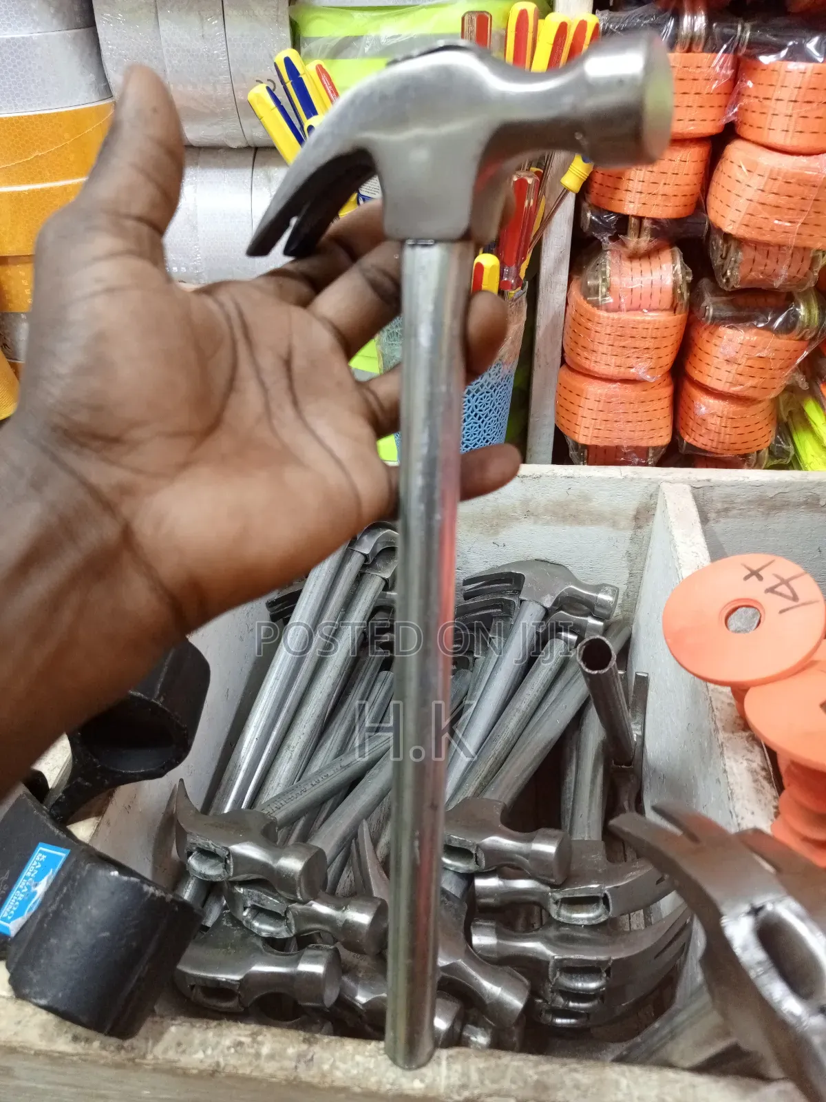 Claw Hammer With A Metal Handle
