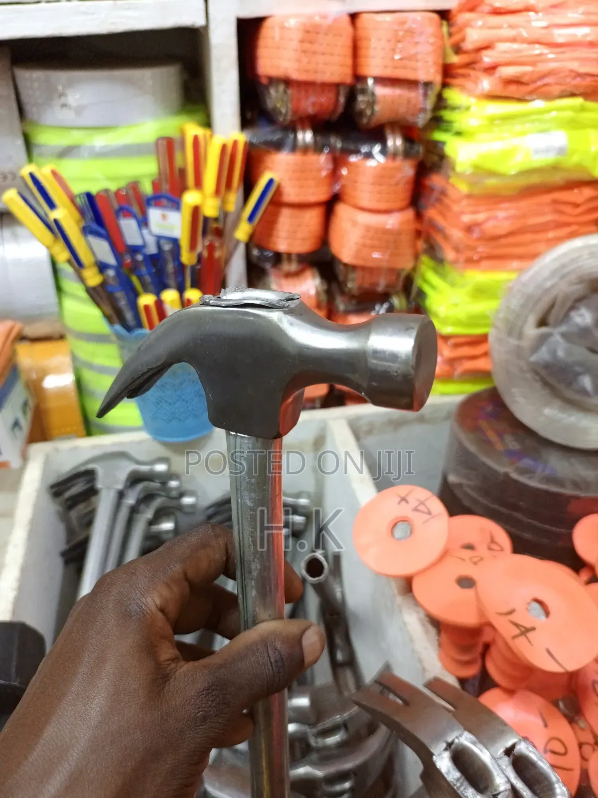 Claw Hammer With A Metal Handle