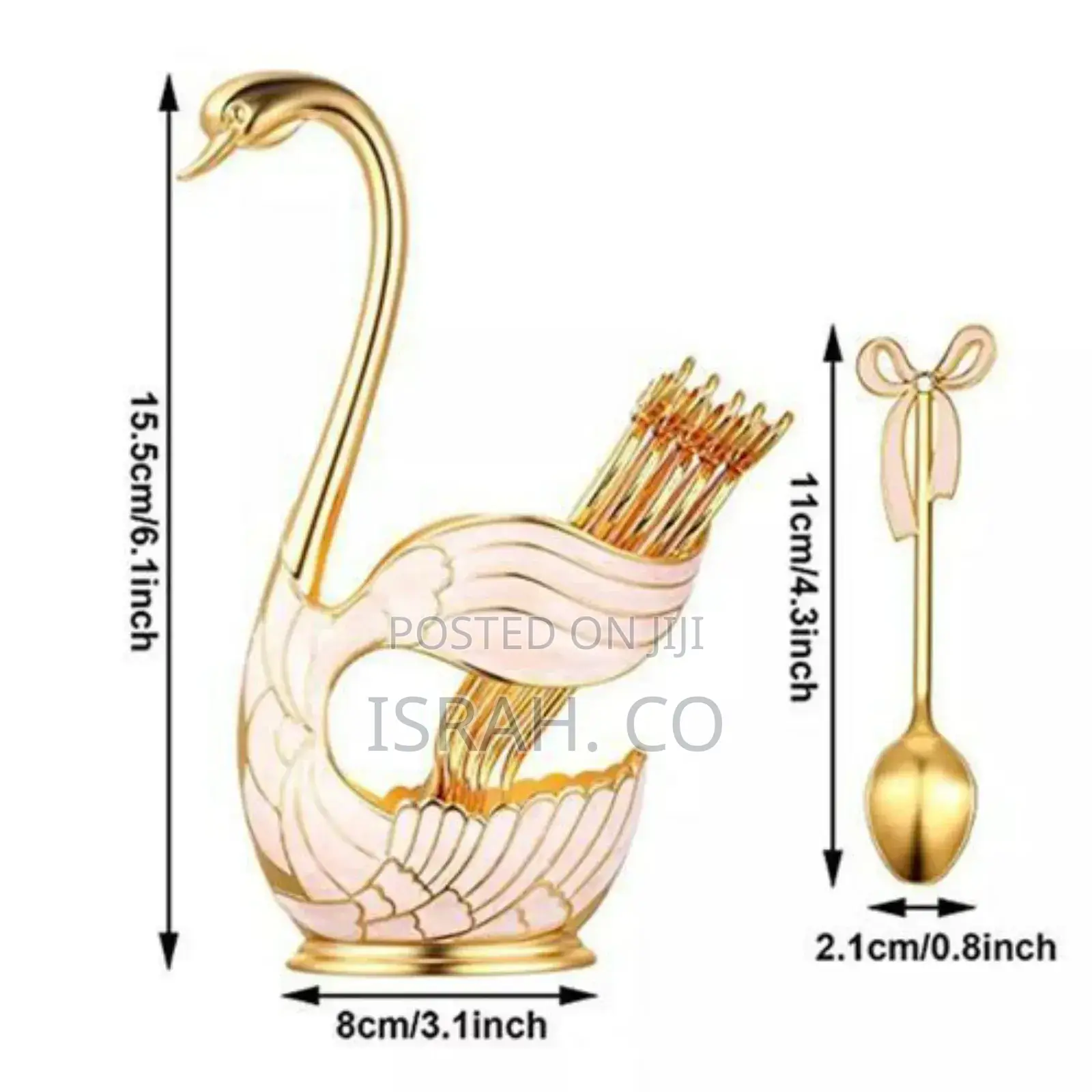 Swan Spoon and Fork Cutlery Storage Organizer Holder Rack