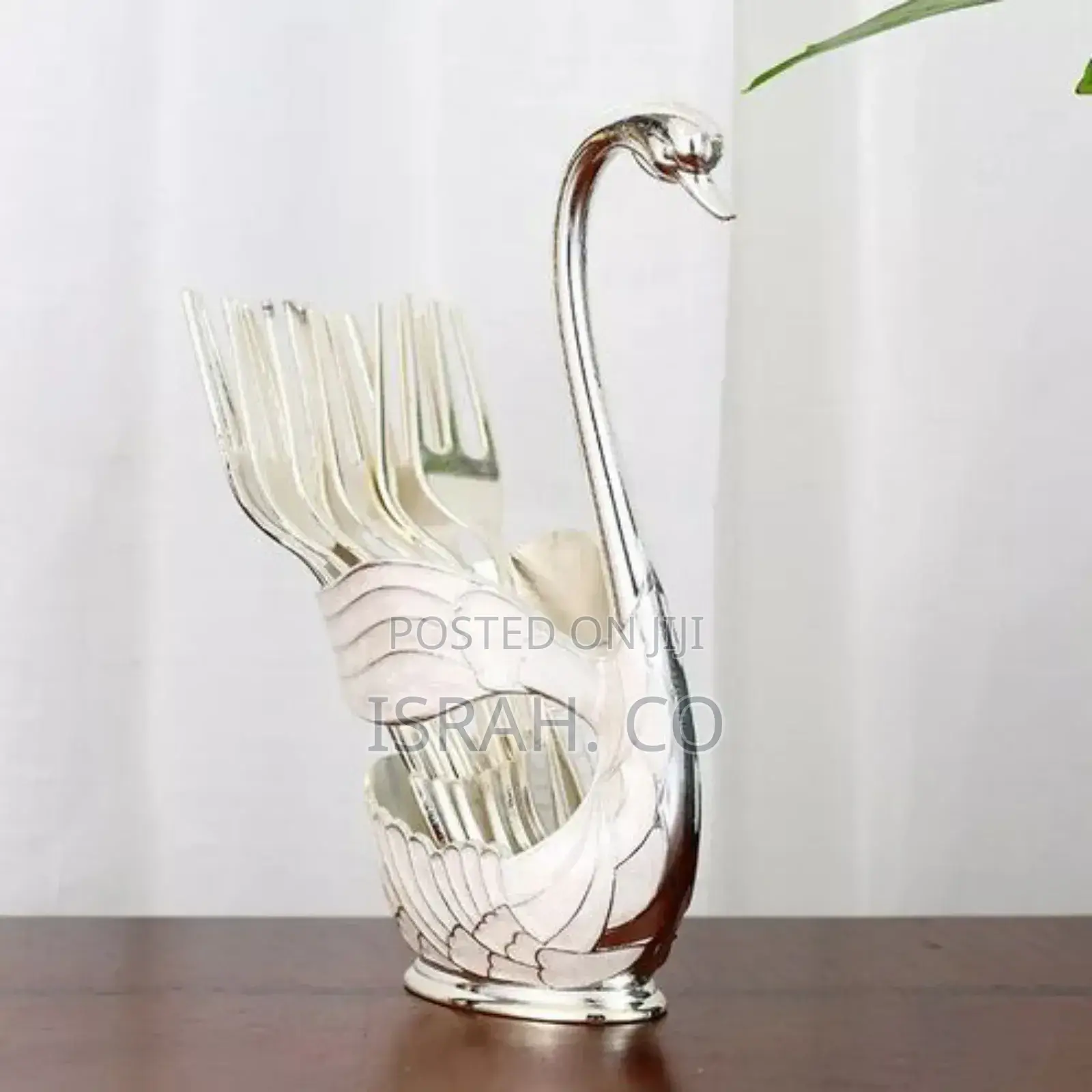 Swan Spoon and Fork Cutlery Storage Organizer Holder Rack