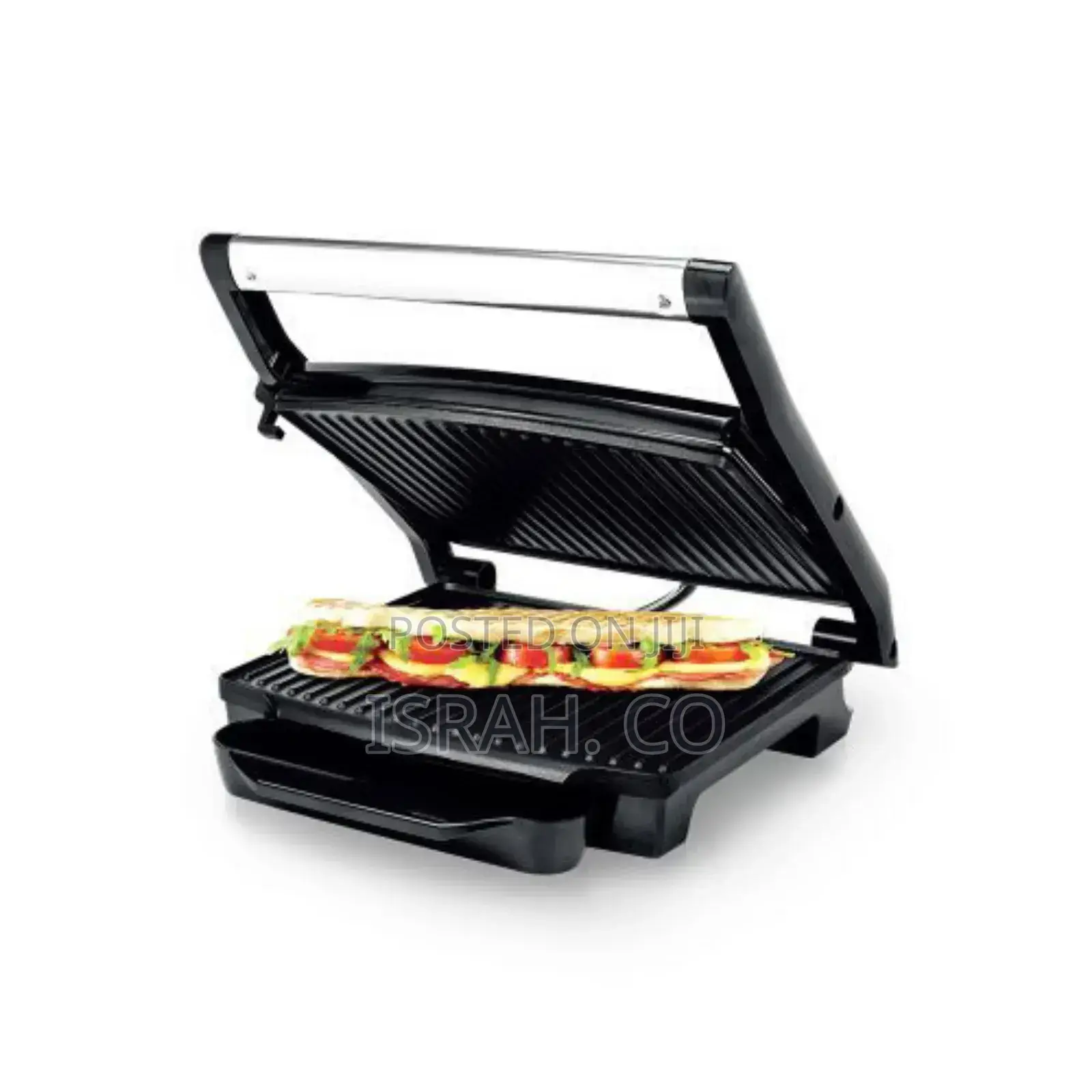 Saachi Sandwich Maker Press Grill Machine- Silver
