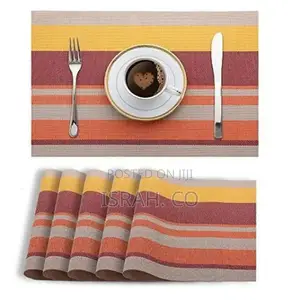 6 PCS of Table Mats - Orange