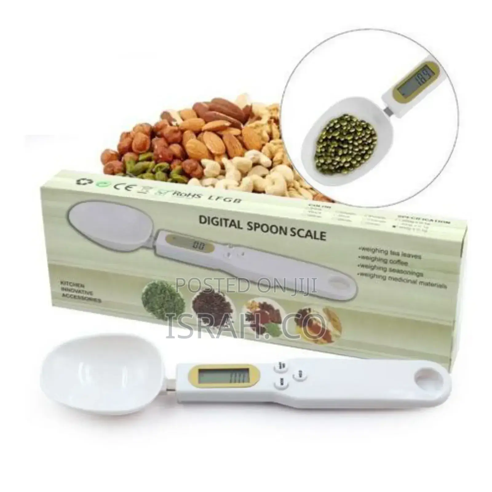 Electronic Measuring Spoon Adjustable Digital Scale 1-500g