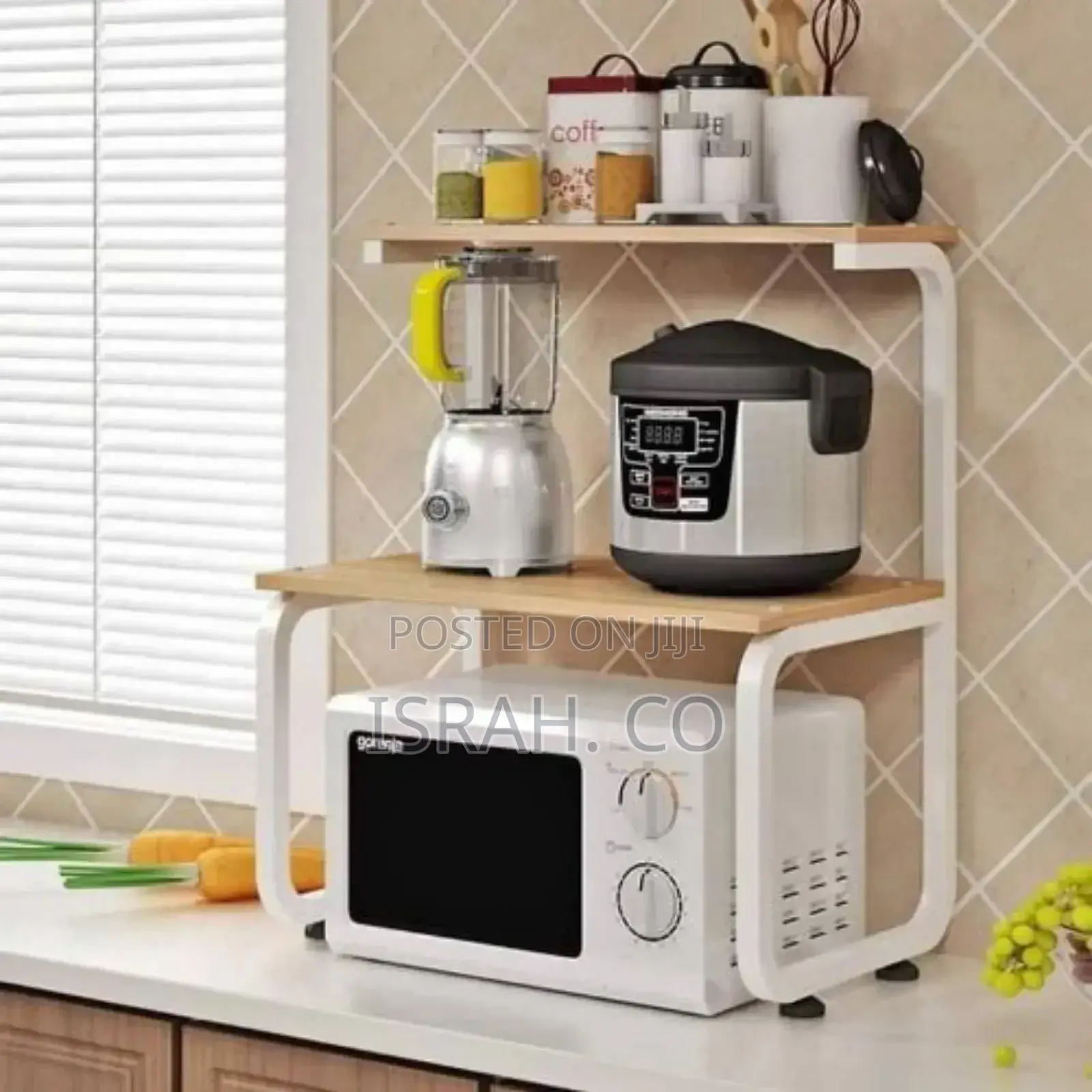 2 Tier Microwave Oven Rack Shelf and Kitchen Storage
