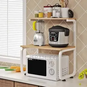 2 Tier Microwave Oven Rack Shelf and Kitchen Storage