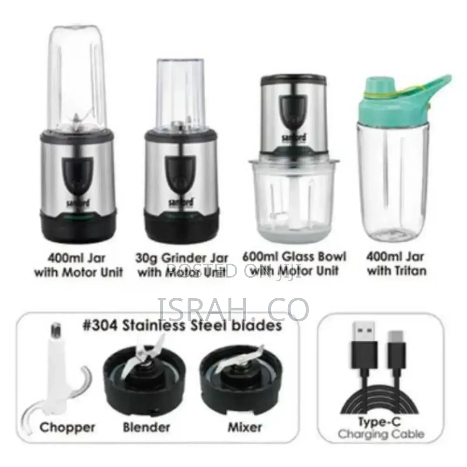 Sanford 5 In1food Processor Chopper Mixer Coffee Grinder
